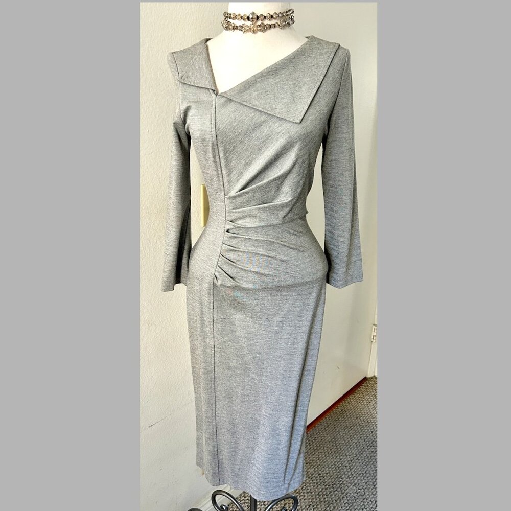 Vintage Y2K le chateau gray Midi dress XS
